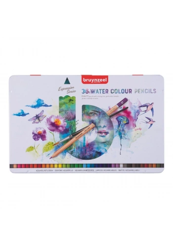 Bruynzeel Expression Aquarelle Sulu Boya Kalemi Seti 36 Renk