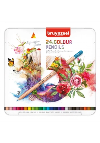 Bruynzeel Expression Colour Kuru Boya Kalemi Seti 24 Renk