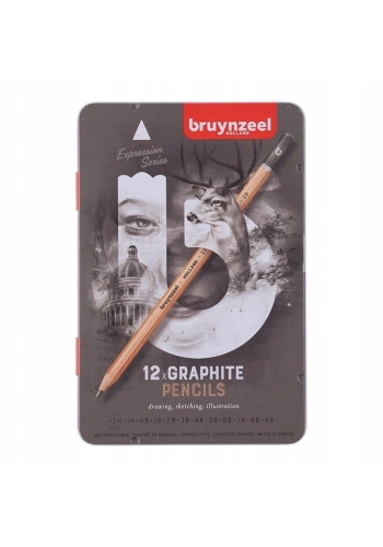 Bruynzeel Expression Graphite Dereceli Karakalem Seti 12li