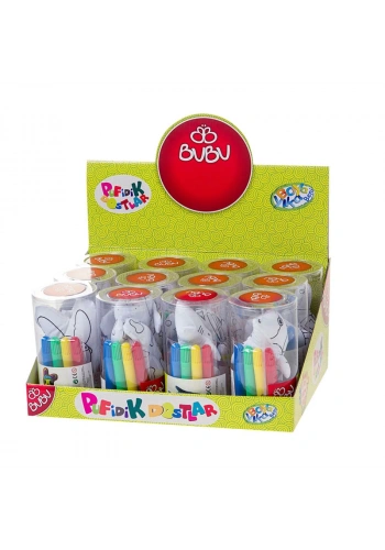 BU-BU 00068 PUFİDİK DOSTLAR +4 AD.BOYA KALEMİ SET