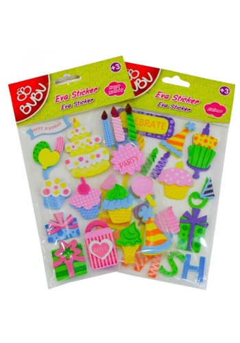 Bu-Bu Büyük Sticker Eva Eğlenceli Parti BUBU-STS015