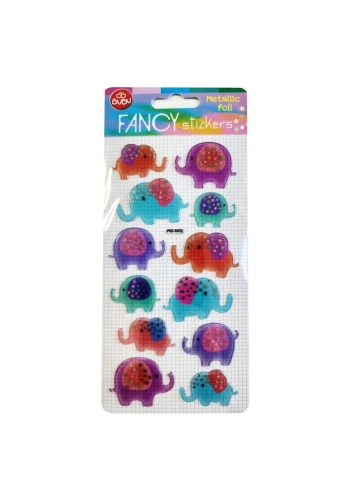 Bu-Bu Damla Stıckers Fil Metalik 9x20 BUBU-PUS-8402