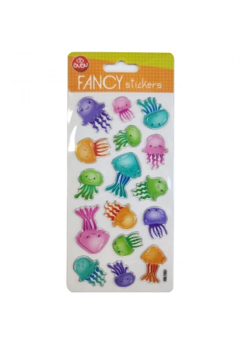 Bu-Bu Damla Stıckers Funcy Ahtapot 9x20 BUBU-PUS-7302