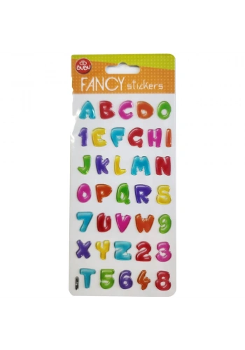 Bu-Bu Damla Stıckers Funcy Harfler 9x20 BUBU-PUS-7305