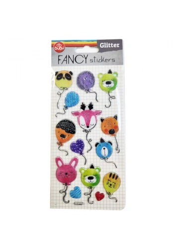 Bu-Bu Damla Stıckers Glıtter Balon 9x20 BUBU-PUS-6607