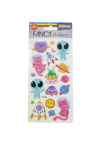 Bu-Bu Damla Stıckers Glıtter Uzay 9x20 BUBU-PUS-6604