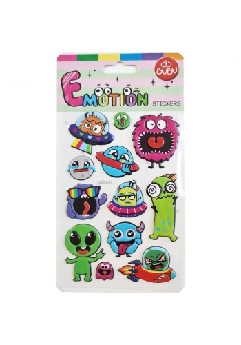 Bu-Bu Emotıons Emotıo Puffy Stıck Uzaylı 10.9x20.5 BUBU-SWP-2707