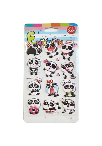Bu-Bu Emotıons Stıckers Panda 10.9x20.5 BUBU-SWP-1801
