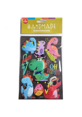 Bu-Bu Handmade Stıckers Dinazorlar 12,5x23,5 BUBU-HMSB-305