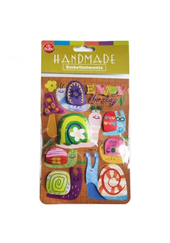 Bu-Bu Handmade Stıckers Salyangozlar 12,5x23,5 BUBU-HMSB-303