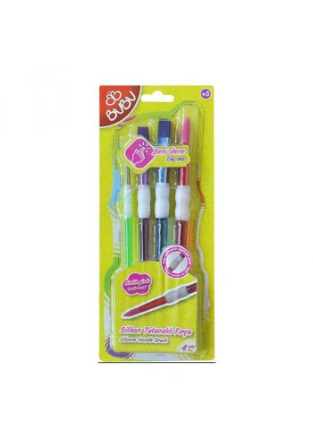 Bu-Bu Silikon Fırça Seti 4Lü (BUBU-FR0003)