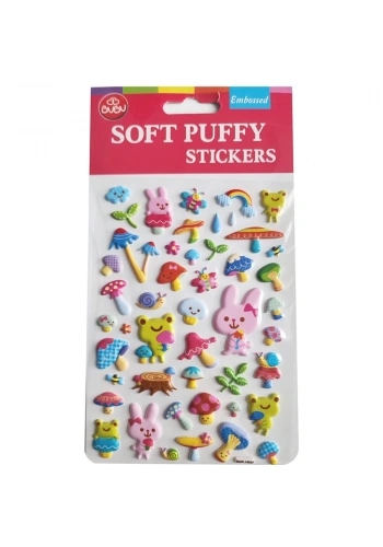 Bu-Bu Soft Puffy Stıckers Forest Life 10.9x20.5 BUBU-SWP-1009B