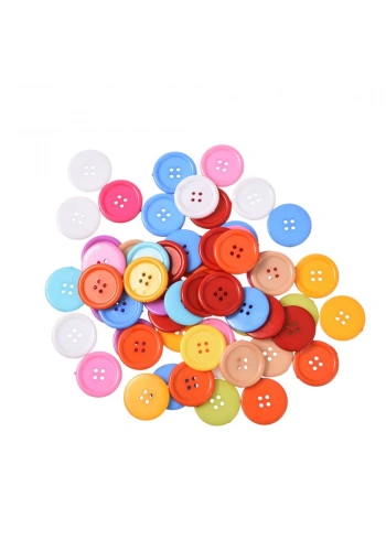 Bu-Bu Yuvarlak Renkli Düğmeler 30 GR