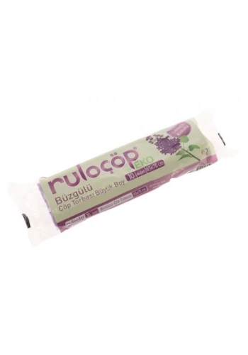 Büzgülü Çöp Torbası Orta Boy Lavanta Kokulu 10 Adet ( 55x60 )