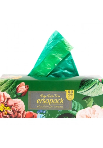 Büzgülü Çöp Torbası Büyük Boy Vanilya Kokulu 30 Adet ( 65x70 )