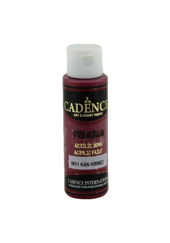 Cadence Akrilik Boya 70ml 0011 Kan Kırmızı