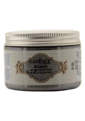 Cadence Diamond Metalik Rölyef Pasta 150ml 1841 Gümüş