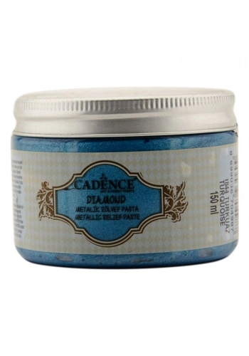 Cadence Diamond Metalik Rölyef Pasta 150ml 1844 Turkuaz