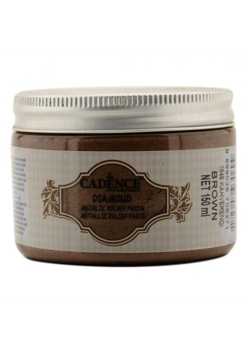Cadence Diamond Metalik Rölyef Pasta 150ml 1846 Kahverengi