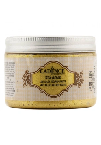 Cadence Diamond Metalik Rölyef Pasta 150ml 1851 Altın