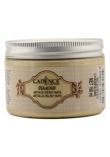 Cadence Diamond Metalik Rölyef Pasta 150ml 1852 Şampanya
