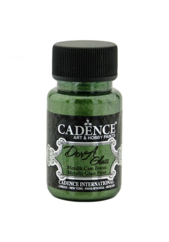 Cadence Dora Glass Metalik Cam Ve Porselen Boyası 50ml 3135 Yeşil