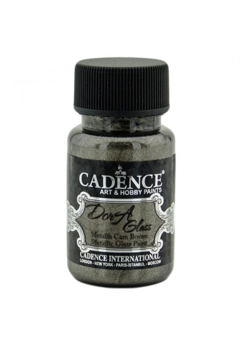 Cadence Dora Glass Metalik Cam Ve Porselen Boyası 50ml 3138 Antrasit