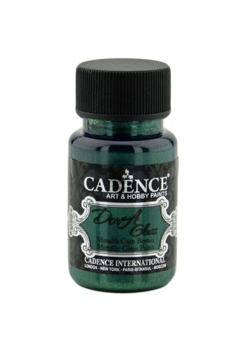 Cadence Dora Glass Metalik Cam Ve Porselen Boyası 50ml 3141 Zümrüt Yeşil