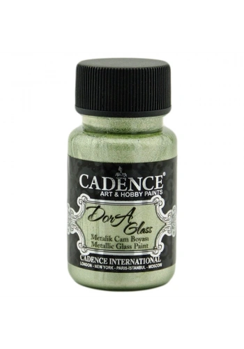 Cadence Dora Glass Metalik Cam Ve Porselen Boyası 50ml 3146 Mentol
