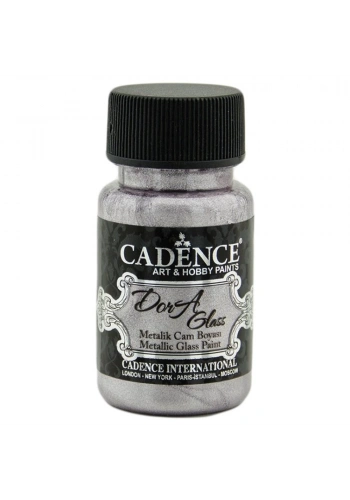 Cadence Dora Glass Metalik Cam Ve Porselen Boyası 50ml 3149 Antik Lila