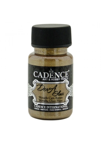 Cadence Dora Glass Metalik Cam Ve Porselen Boyası 50ml 3150 Antik Altın