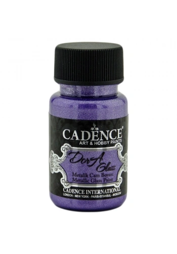 Cadence Dora Glass Metalik Cam Ve Porselen Boyası 50ml 3156 Ametist