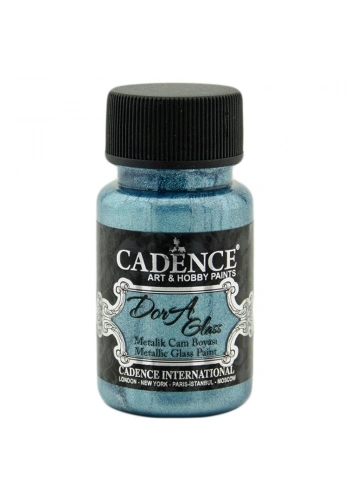 Cadence Dora Glass Metalik Cam Ve Porselen Boyası 50ml 3166 Ege