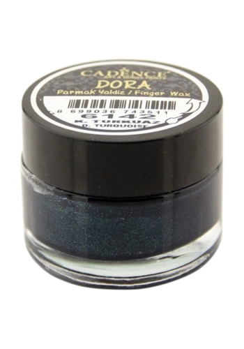 Cadence Dora Wax Su Bazlı Parmak Yaldız Boya 20ml 6142 Koyu Turkuaz