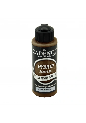 Cadence Hybrid Multisurface Akrilik Boya 120ml H-018 Koyu Kahve