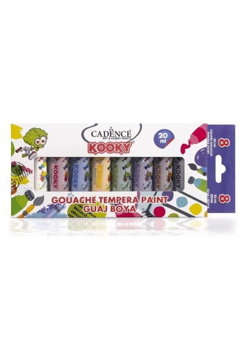 Cadence Kooky Guaj Boya (Tempera) Seti 8x20ml