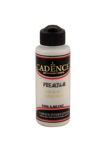 Cadence Premium Akrilik Boya 120ml 6490 S. Beyaz