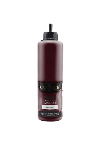 Cadence Premium Akrilik Boya 500ml 2000 Bordo
