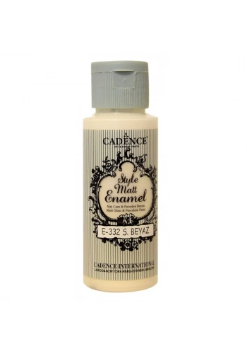 Cadence Style Matt Enamel Cam Boyası 59ml 332 Sıcak Beyaz