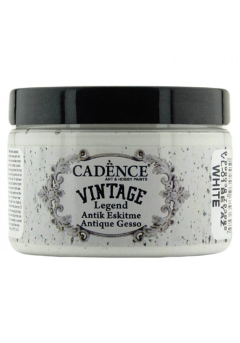 Cadence Vintage Legent Antik Eskitme Boyası 150ml 01 Beyaz