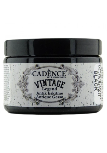 Cadence Vintage Legent Antik Eskitme Boyası 150ml 13 Siyah