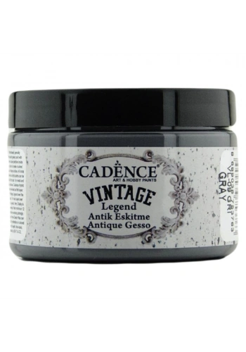 Cadence Vintage Legent Antik Eskitme Boyası 150ml 9 Gri