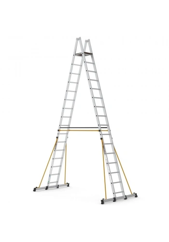 Çağsan A Tipi Platformlu Alüminyum Merdiven 15+1 Basamaklı - A5