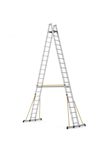 Çağsan A Tipi Platformlu Alüminyum Merdiven 19+1 Basamaklı - A6