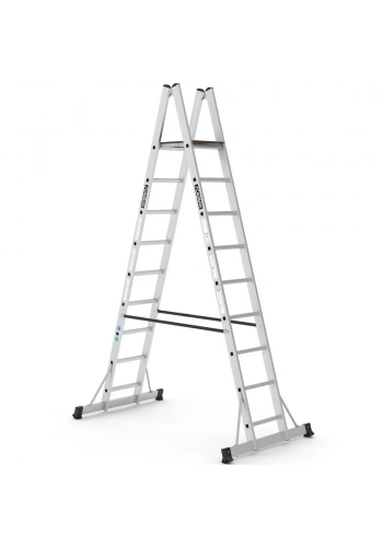 Çağsan A Tipi Platformlu Alüminyum Merdiven 8+1 Basamaklı - A3