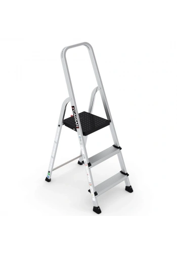 Çağsan Bergama Tablalı Alüminyum Merdiven 2+1 Basamaklı - BG2