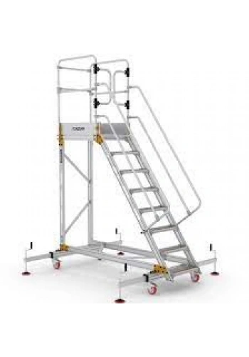 Çağsan Denge Ayaklı Endüstriyel Alüminyum Platform 4+1 Basamaklı - EPL1250