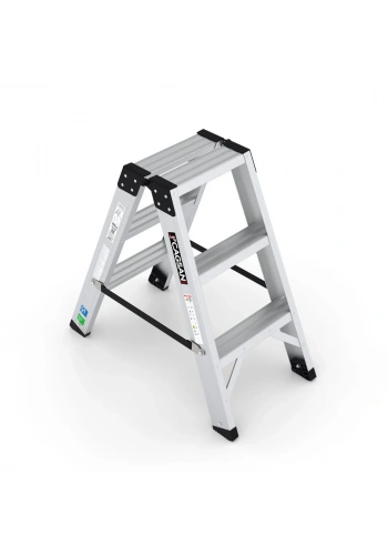 Çağsan Everest Pro Alüminyum Merdiven Çift Çıkışlı 3 Basamaklı - EVR-PRO3