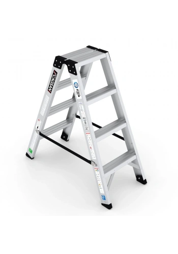 Çağsan Everest Pro Alüminyum Merdiven Çift Çıkışlı 4 Basamaklı - EVR-PRO4