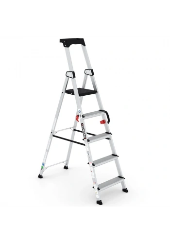 Çağsan Hazar Profesyonel Alüminyum Merdiven 4+1 Basamaklı - HA104